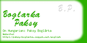boglarka paksy business card